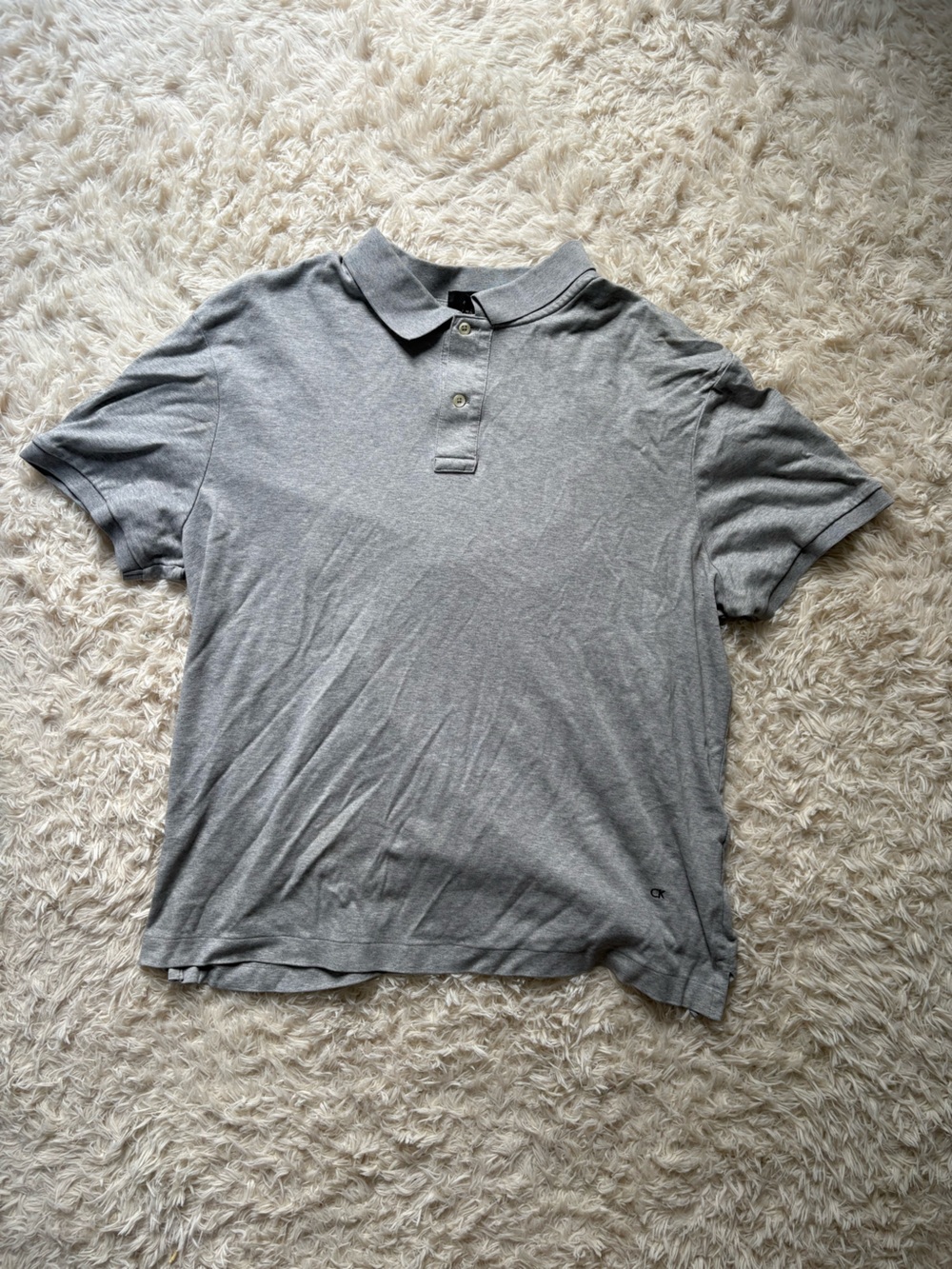 Calvin Klein Light Gray Polo Shirt